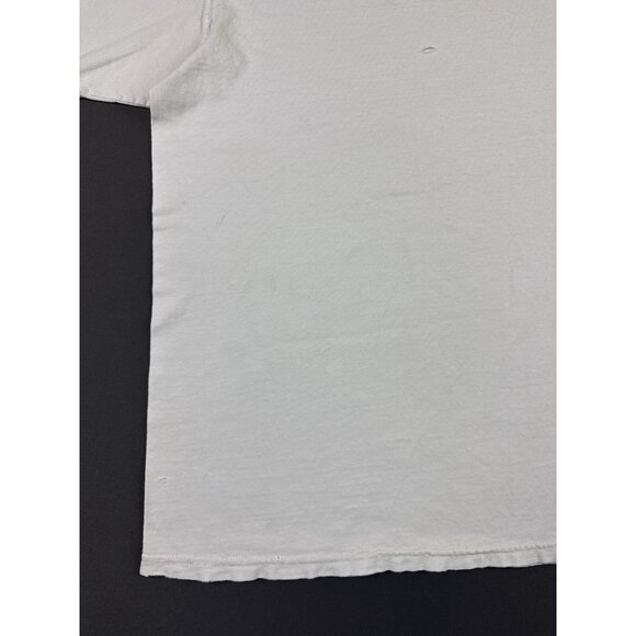 Rare Vintage Y2K Carhartt Hard At Work Thrashed Worn White Shirt Workwear Hype - Picture 10 of 15